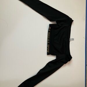 Alphalete Black Long Sleeve Crop Top